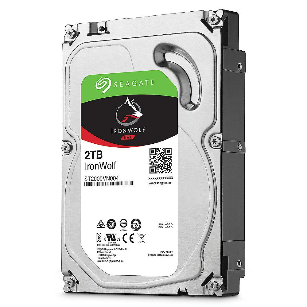 Seagate IronWolf NAS HDD ST2000VN004 - 2TB 5900rpm 64MB 3.5zoll SATA600, Seagate, IronWolf, NAS, HDD, ST2000VN004, 2TB, 5900rpm, 64MB, 3.5zoll, SATA600