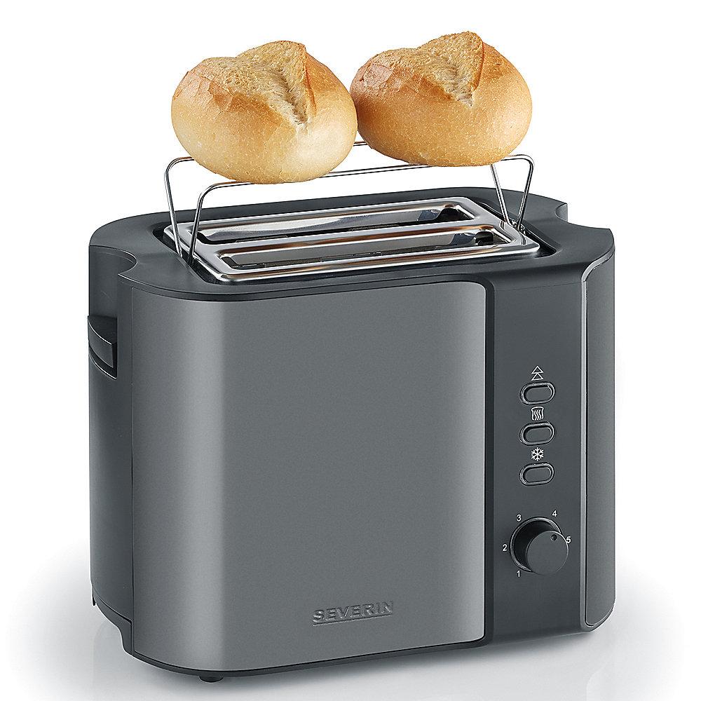 Severin AT 9541 Automatik-Toaster 800W grau/schwarz, Severin, AT, 9541, Automatik-Toaster, 800W, grau/schwarz