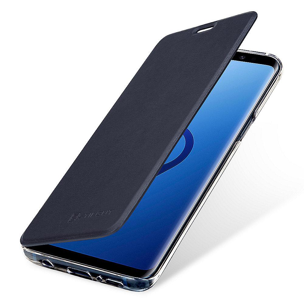 StilGut Book Type mit NFC/RFID Blocker für Samsung Galaxy S9 blau/transparent, StilGut, Book, Type, NFC/RFID, Blocker, Samsung, Galaxy, S9, blau/transparent