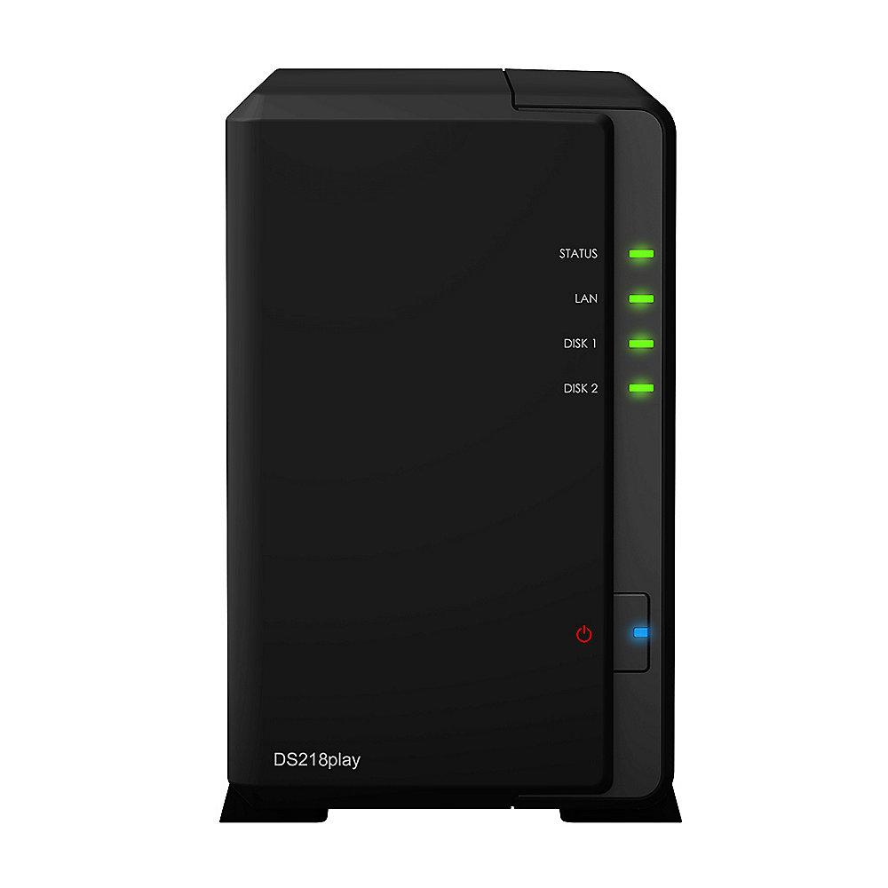 Synology Diskstation DS218play NAS 2-Bay 6TB inkl. 2x 3TB WD RED WD30EFRX, Synology, Diskstation, DS218play, NAS, 2-Bay, 6TB, inkl., 2x, 3TB, WD, RED, WD30EFRX