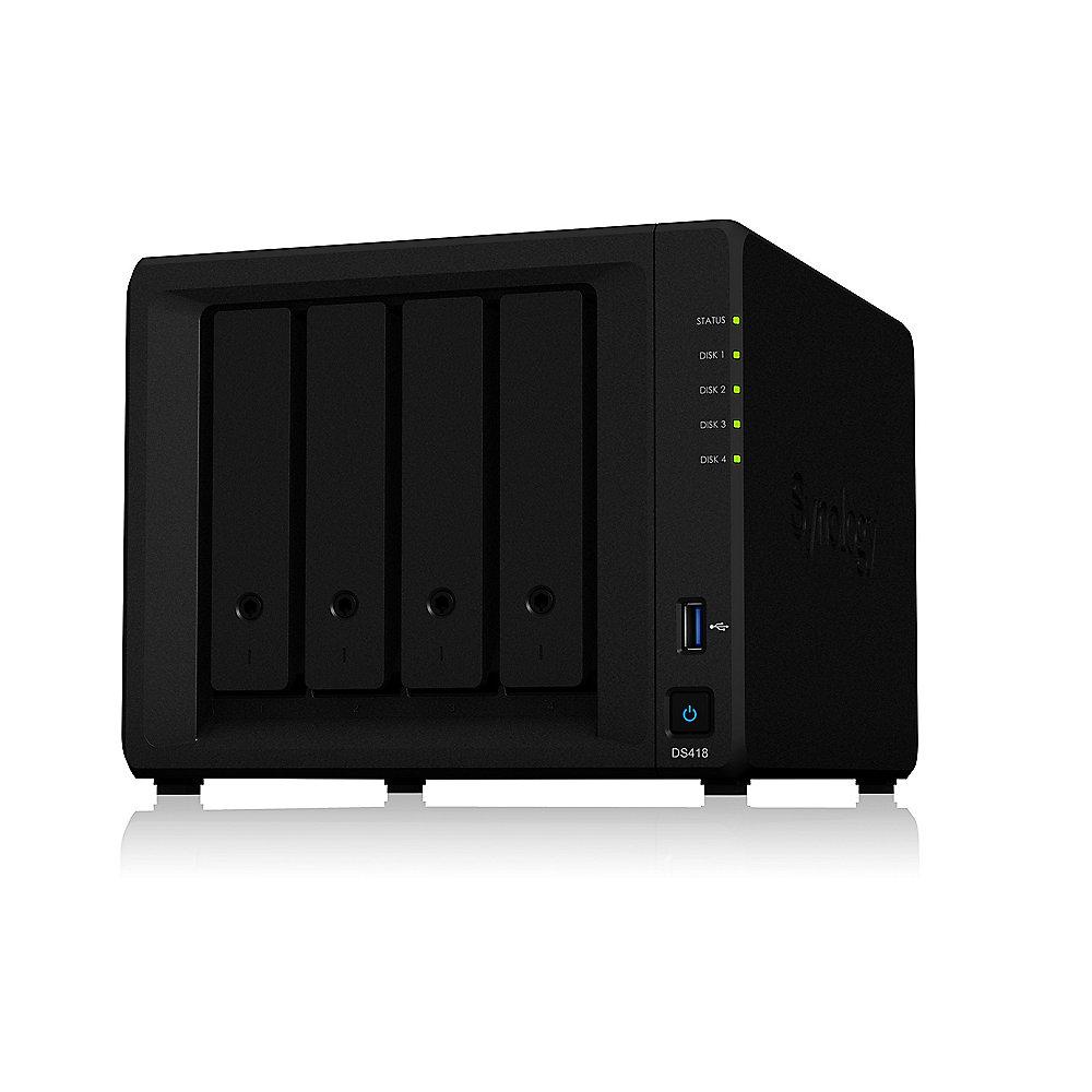Synology Diskstation DS418 NAS 4-Bay 32TB inkl. 4x 8TB WD RED WD80EFAX, Synology, Diskstation, DS418, NAS, 4-Bay, 32TB, inkl., 4x, 8TB, WD, RED, WD80EFAX