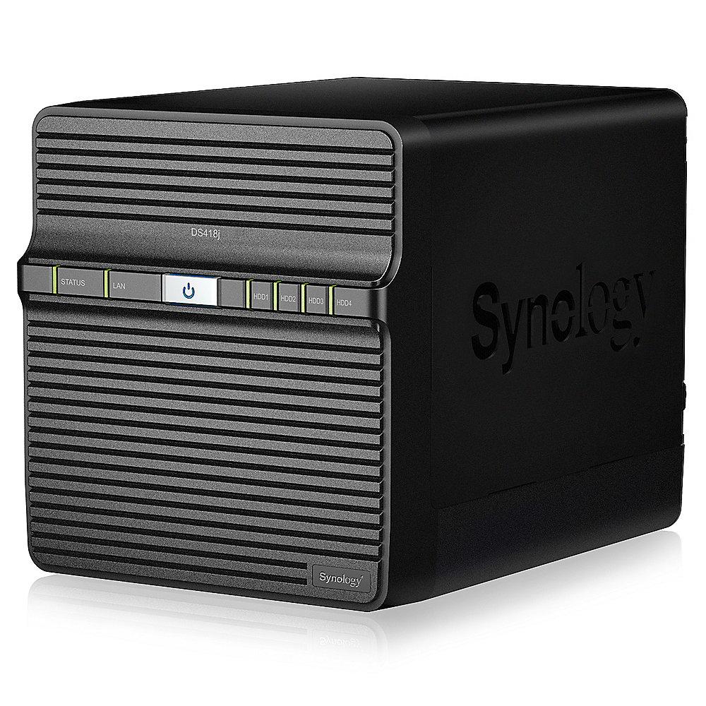 Synology Diskstation DS418j NAS 4-Bay 16TB inkl. 4x 4TB WD RED WD40EFRX, Synology, Diskstation, DS418j, NAS, 4-Bay, 16TB, inkl., 4x, 4TB, WD, RED, WD40EFRX