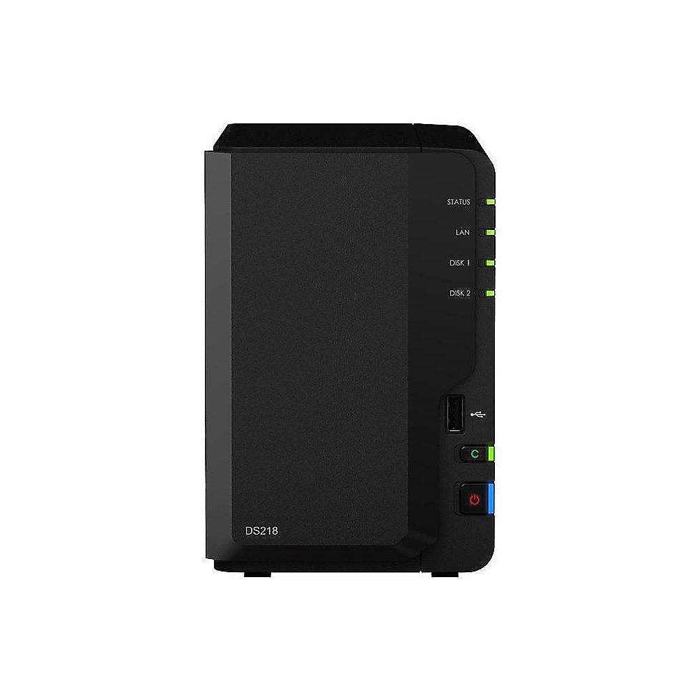 Synology DS218 NAS System 2-Bay 6TB inkl. 2x 3TB Seagate ST3000VN007, Synology, DS218, NAS, System, 2-Bay, 6TB, inkl., 2x, 3TB, Seagate, ST3000VN007