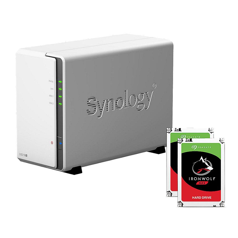Synology DS218j NAS System 2-Bay 2TB inkl. 2x 1TB Seagate ST1000VN002, Synology, DS218j, NAS, System, 2-Bay, 2TB, inkl., 2x, 1TB, Seagate, ST1000VN002