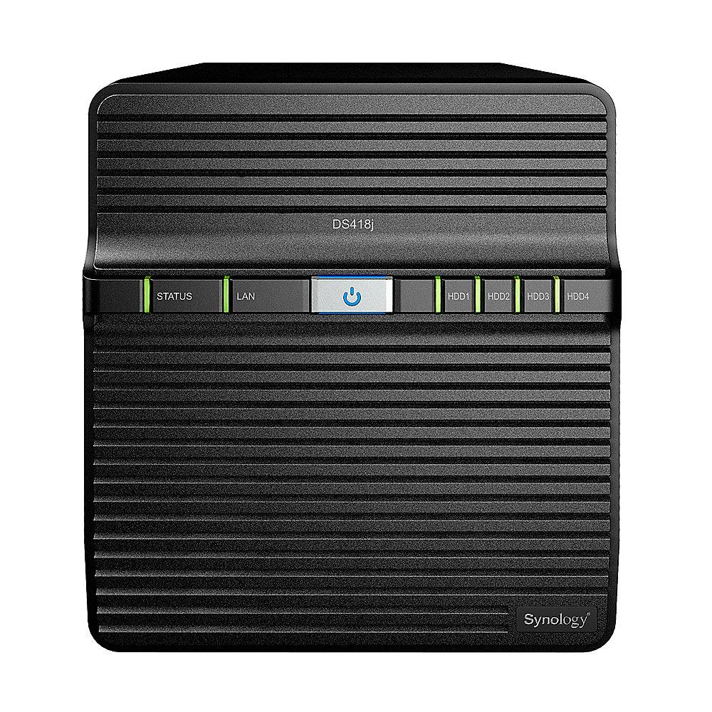 Synology DS418j NAS System 4-Bay 16TB inkl. 4x 4TB Seagate ST4000VN008, Synology, DS418j, NAS, System, 4-Bay, 16TB, inkl., 4x, 4TB, Seagate, ST4000VN008