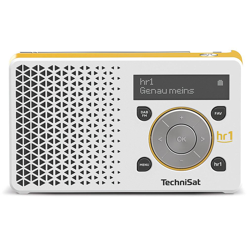 Technisat DIGITRADIO 1, hr1 Edition, weiß/gelb UKW/DAB  mit Akku Netzteil, Technisat, DIGITRADIO, 1, hr1, Edition, weiß/gelb, UKW/DAB, Akku, Netzteil