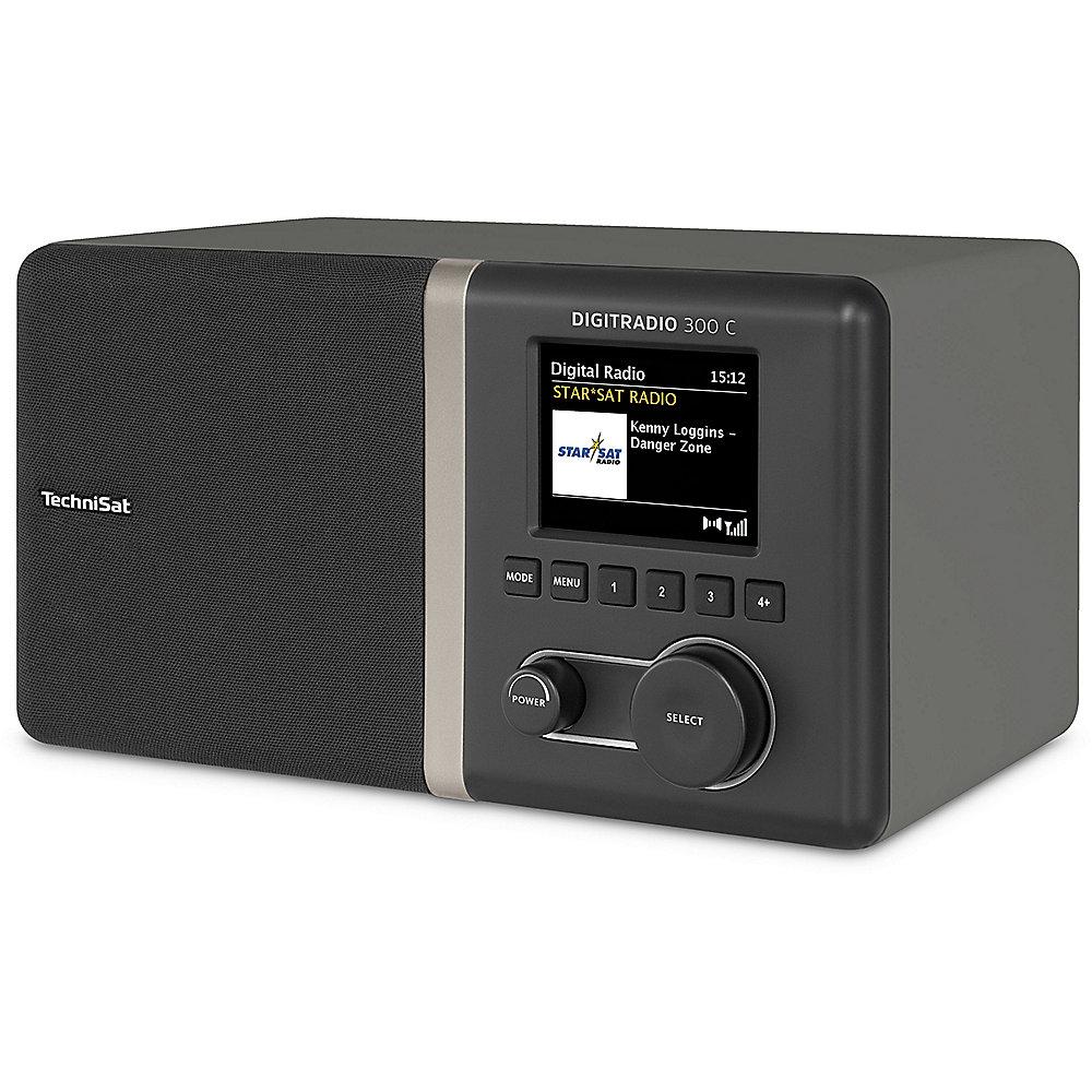 TechniSat DIGITRADIO 300 C DAB /UKW Radio, antrazit, mit Timer