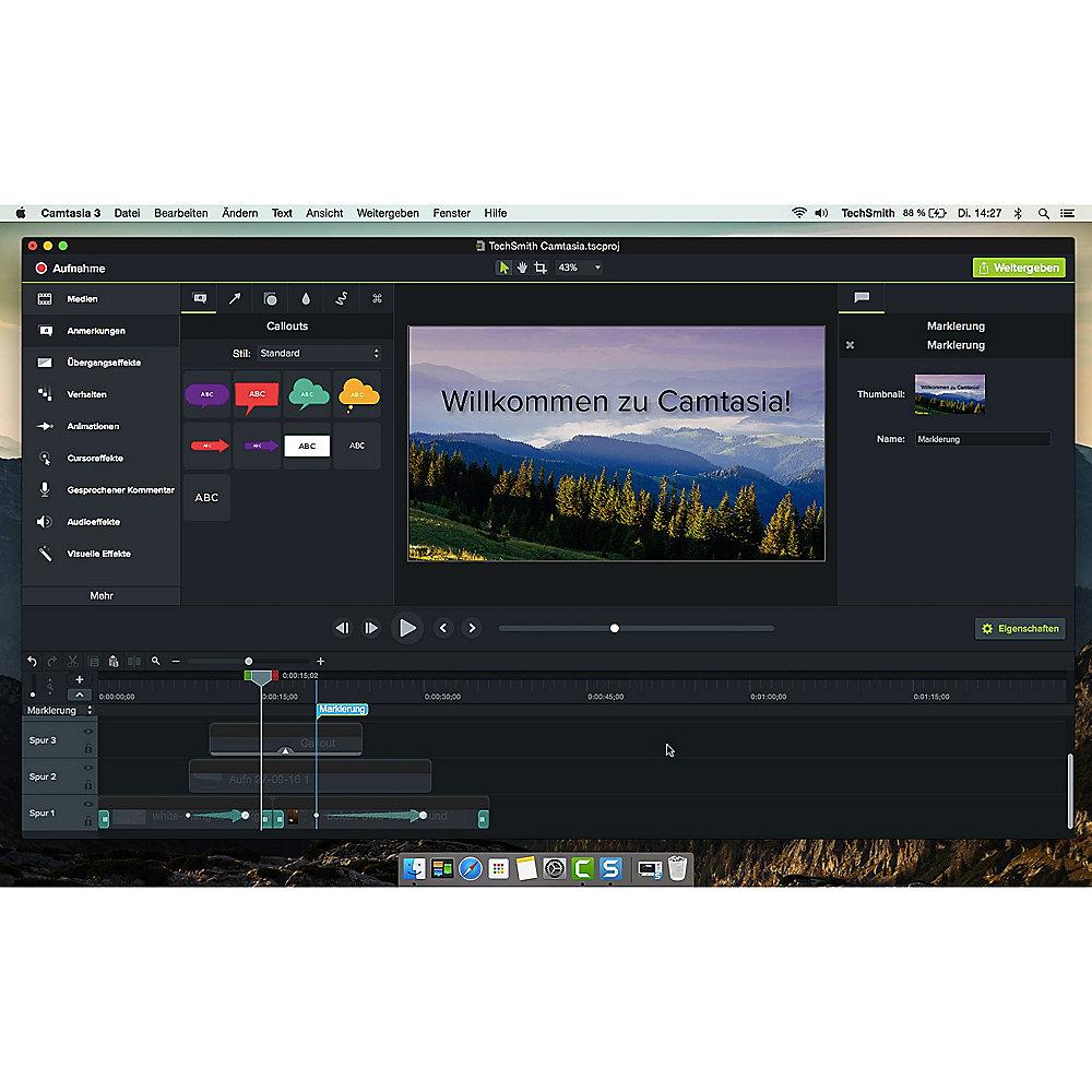 TechSmith Camtasia Studio 9 1-4 User EDU ESD