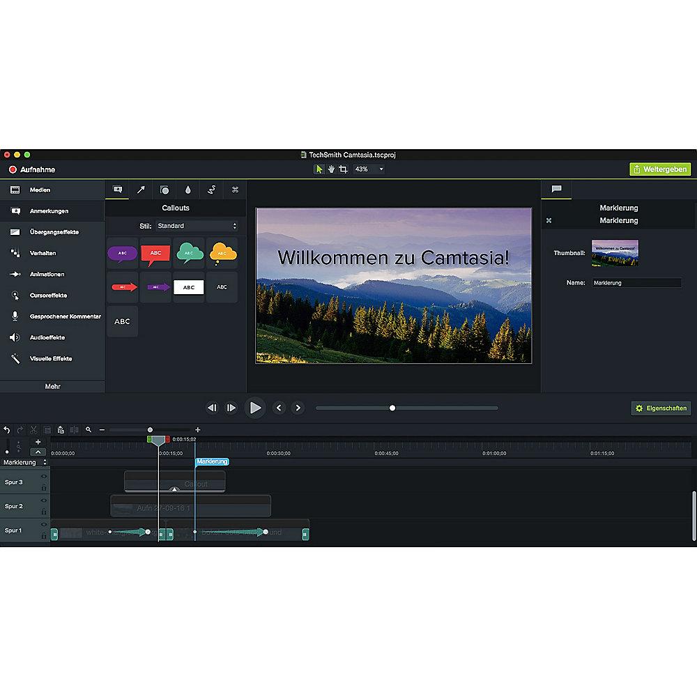 TechSmith Camtasia Studio 9 1-4 User EDU ESD