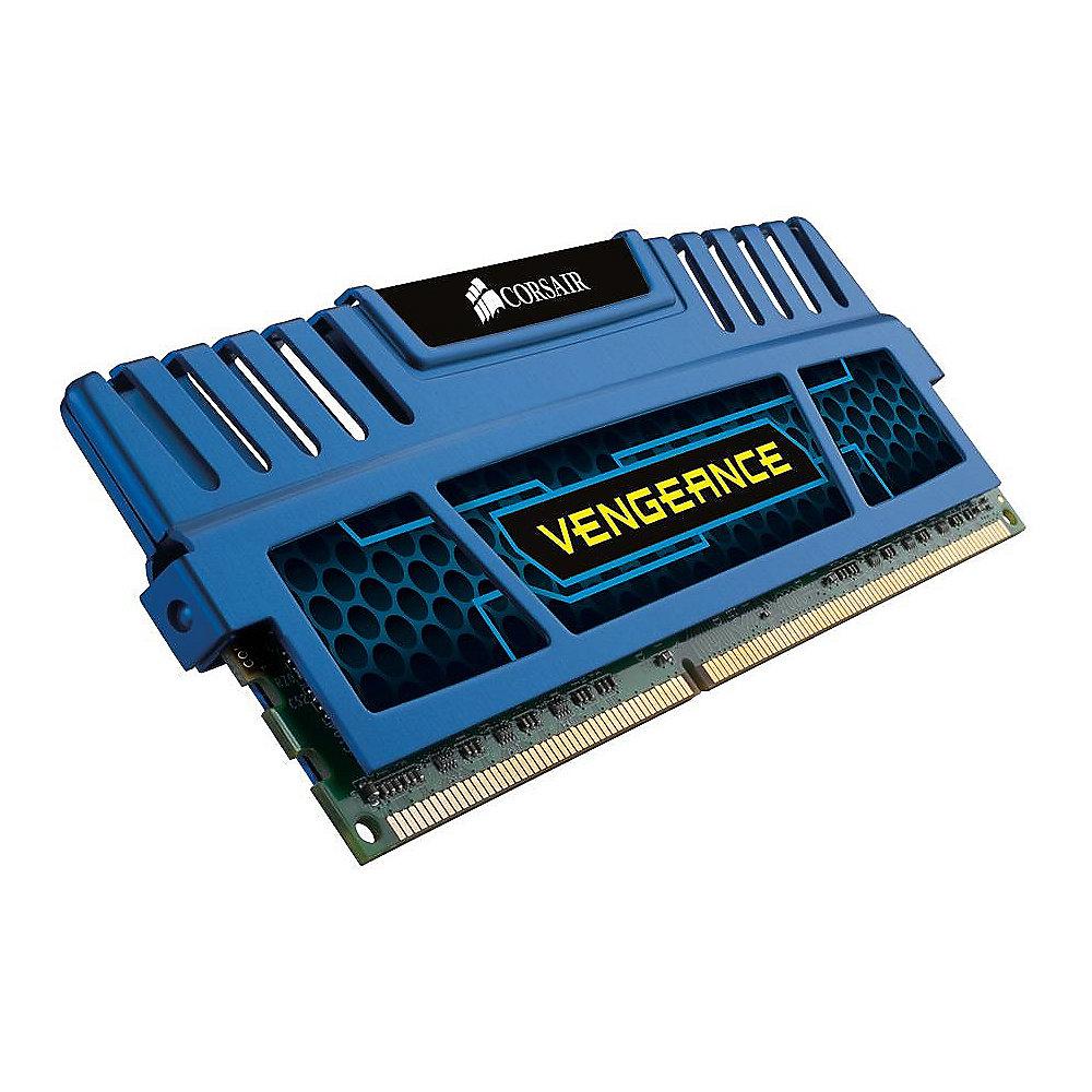 16GB (4x4GB) Corsair Vengeance Blau DDR3-1600 CL9 (9-9-9-24) RAM DIMM Kit