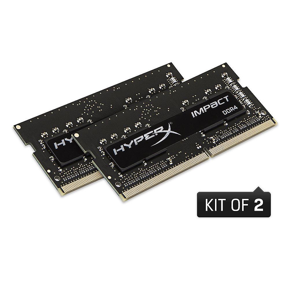 32GB (2x16GB) HyperX Impact DDR4-2400 CL14 SO-DIMM RAM Kit, 32GB, 2x16GB, HyperX, Impact, DDR4-2400, CL14, SO-DIMM, RAM, Kit
