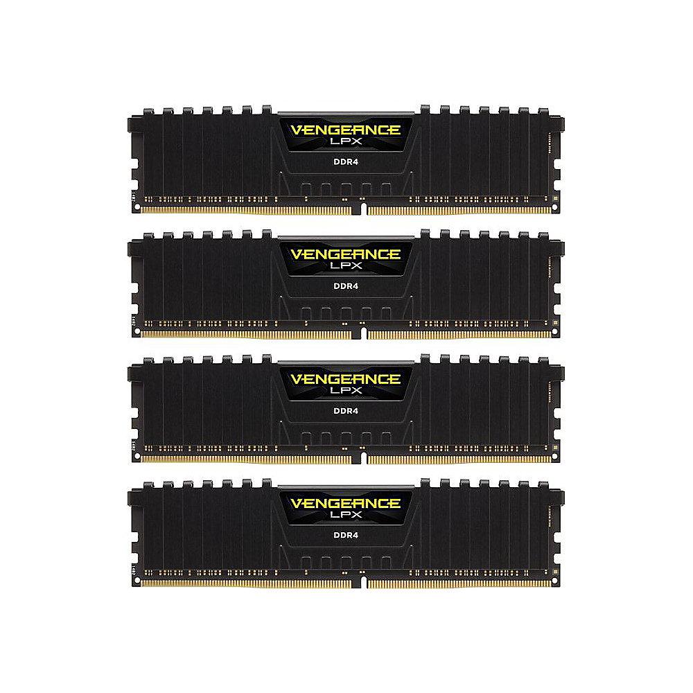 32GB (4x8GB) Corsair Vengeance LPX schwarz DDR4-3600 RAM CL18 Kit, 32GB, 4x8GB, Corsair, Vengeance, LPX, schwarz, DDR4-3600, RAM, CL18, Kit