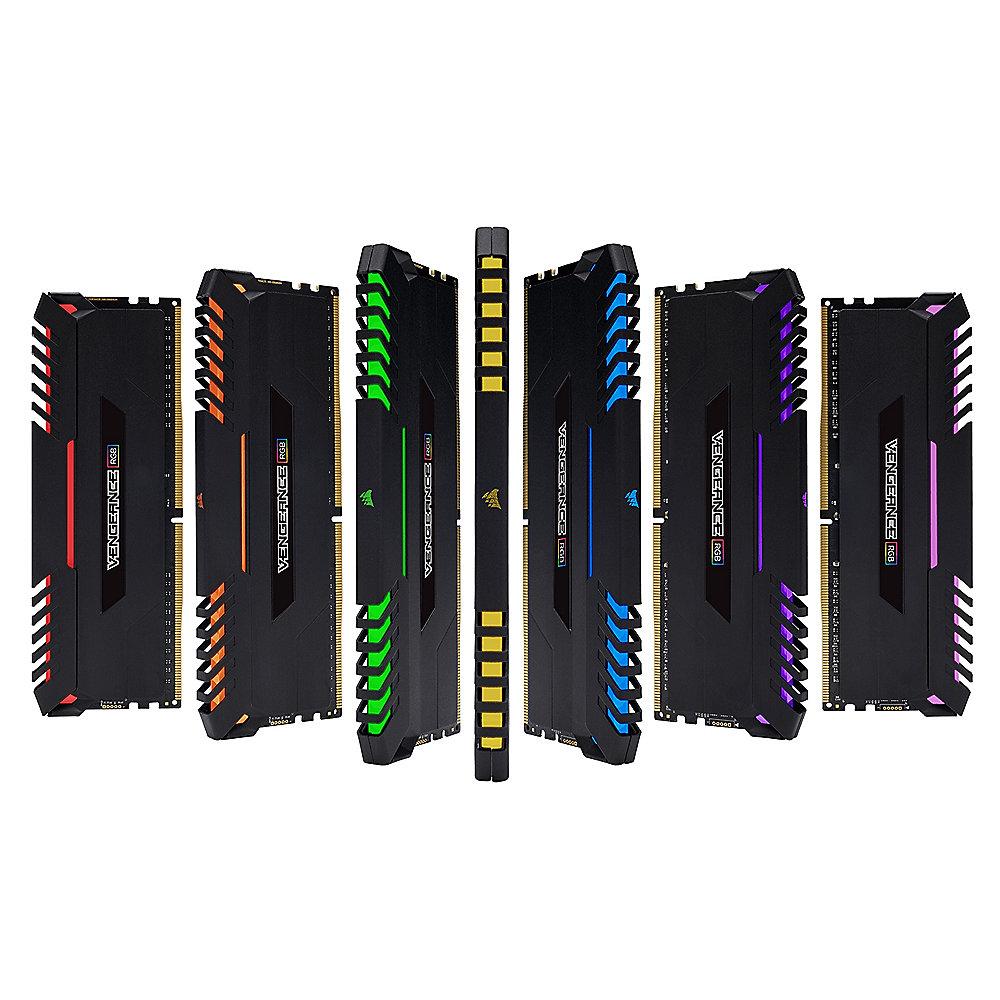 32GB (4x8GB) Corsair Vengeance RGB DDR4-3466 RAM CL16 (16-18-18-36) Kit, 32GB, 4x8GB, Corsair, Vengeance, RGB, DDR4-3466, RAM, CL16, 16-18-18-36, Kit