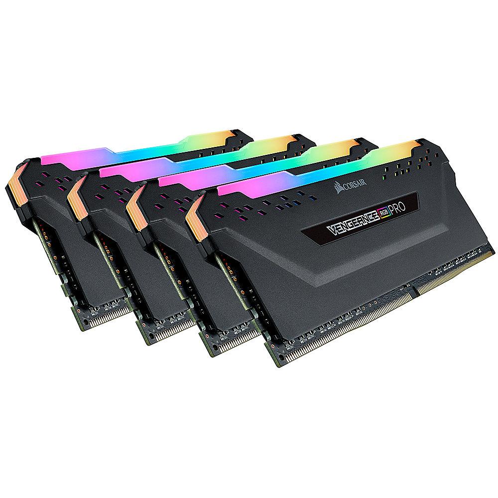 32GB (4x8GB) Corsair Vengeance RGB PRO DDR4-3466 RAM CL16 (16-18-18-36) Kit