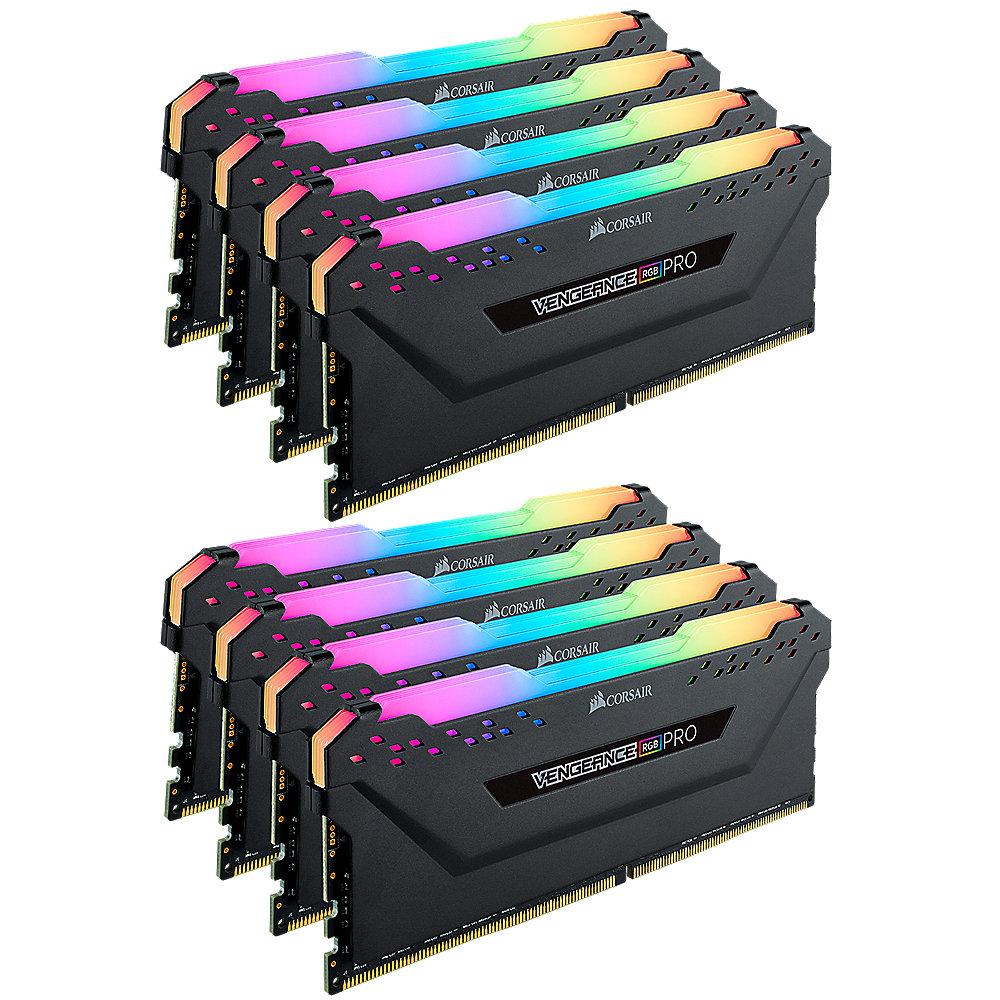 64GB (8x8GB) Corsair Vengeance RGB PRO DDR4-2666 RAM CL16 (16-18-18-35) Kit, 64GB, 8x8GB, Corsair, Vengeance, RGB, PRO, DDR4-2666, RAM, CL16, 16-18-18-35, Kit