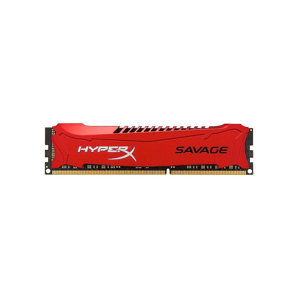 8GB (2x4GB) HyperX Savage rot DDR3-1600 CL9 RAM Kit, 8GB, 2x4GB, HyperX, Savage, rot, DDR3-1600, CL9, RAM, Kit
