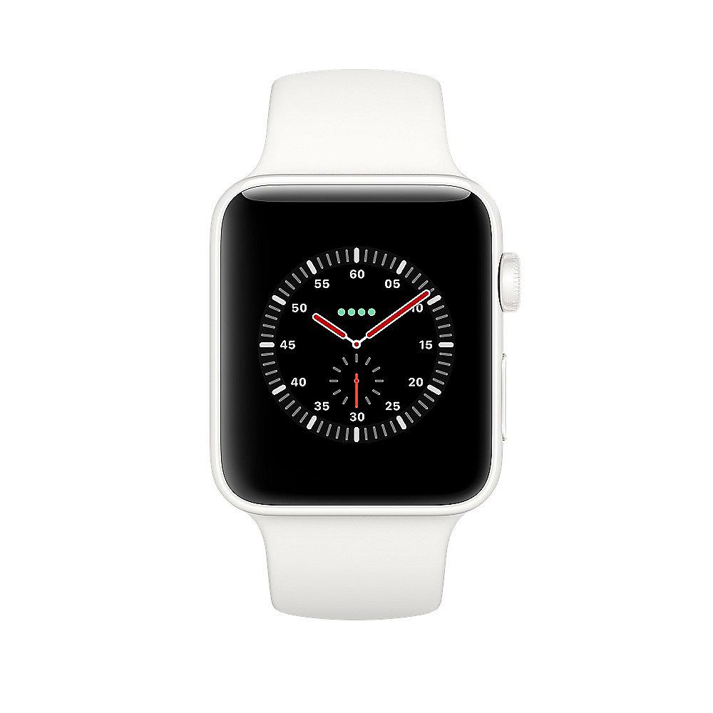 Apple Watch Edition Series 3 LTE 38mm Keramikgehäuse Weiß Sportarmband Weiß