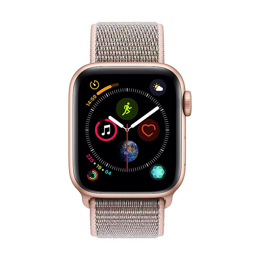 Apple Watch Series 4 GPS 40mm Aluminiumgehäuse Gold mit Sport Loop Sandrosa, Apple, Watch, Series, 4, GPS, 40mm, Aluminiumgehäuse, Gold, Sport, Loop, Sandrosa