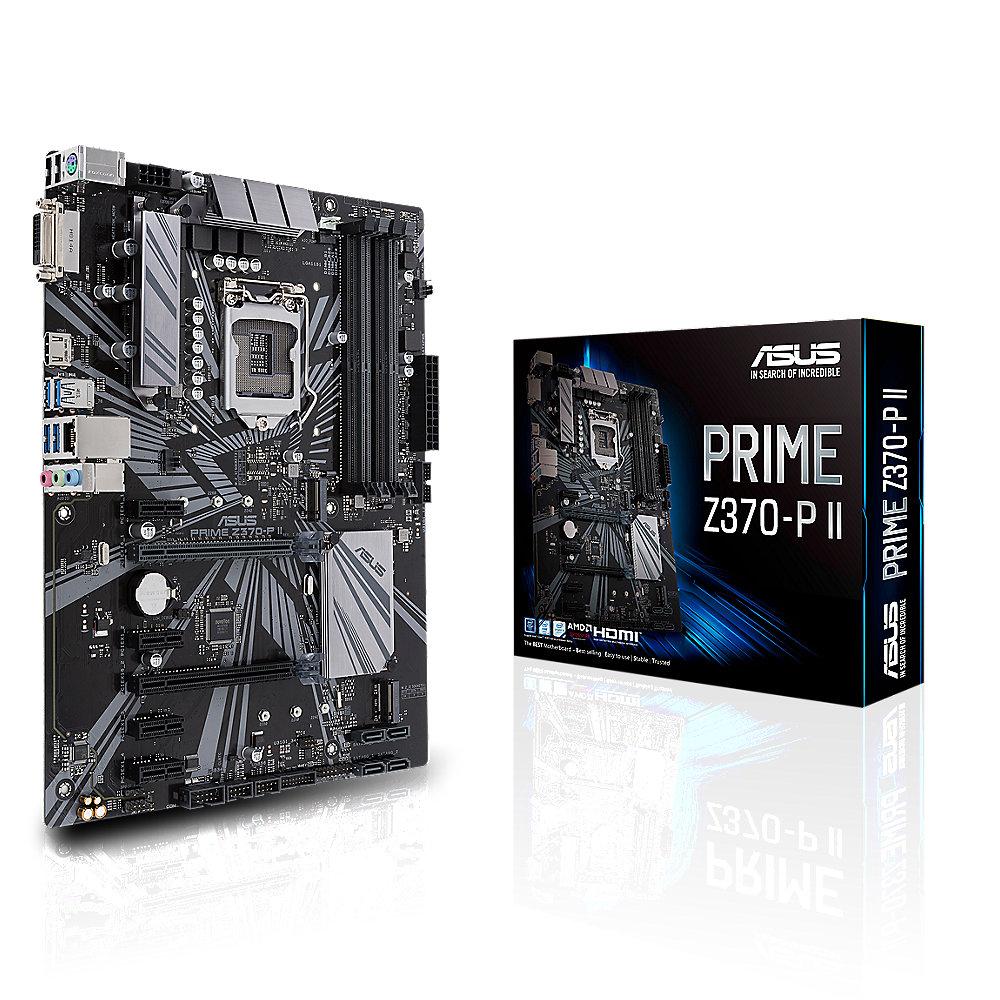 ASUS PRIME Z370-P II ATX Mainboard 1151 DVI/HDMI/M.2/USB3.1, ASUS, PRIME, Z370-P, II, ATX, Mainboard, 1151, DVI/HDMI/M.2/USB3.1