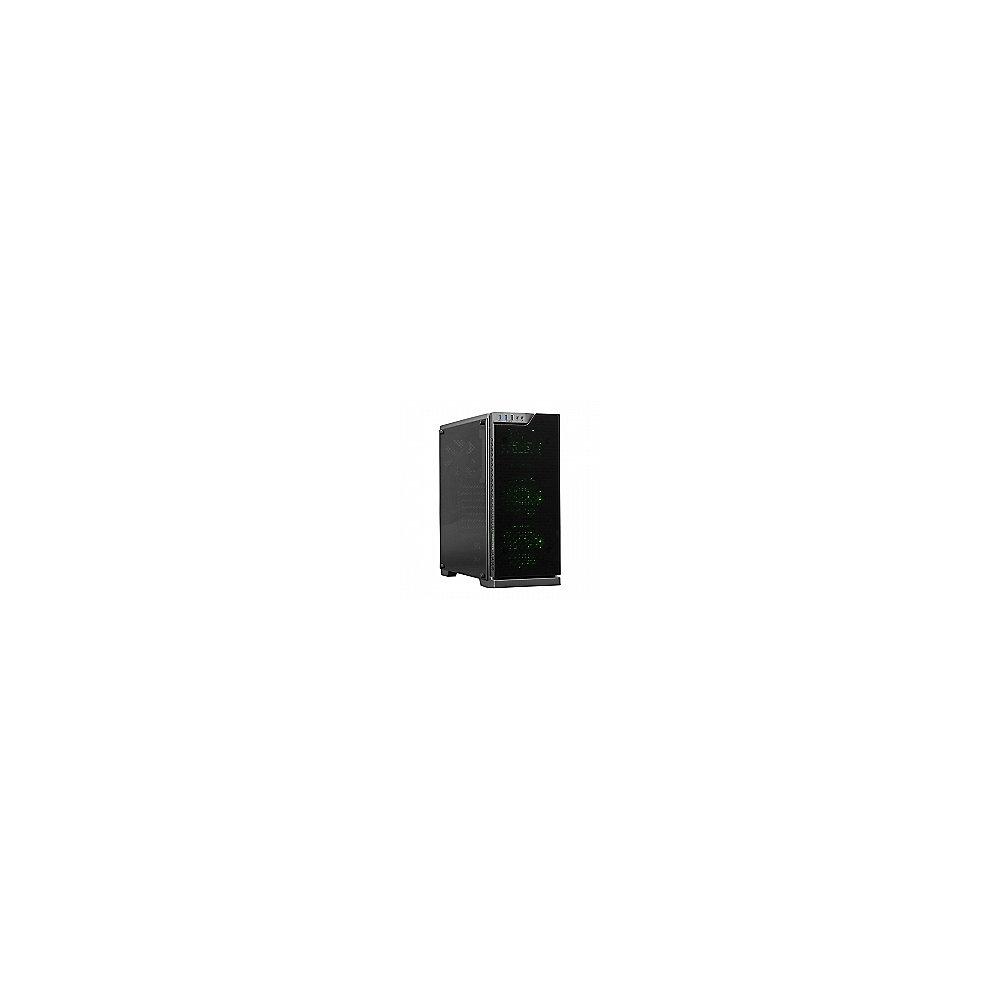 Cooltek CTC TG-01 - RGB Midi Tower Gehäuse mit Seitenfenster schwarz