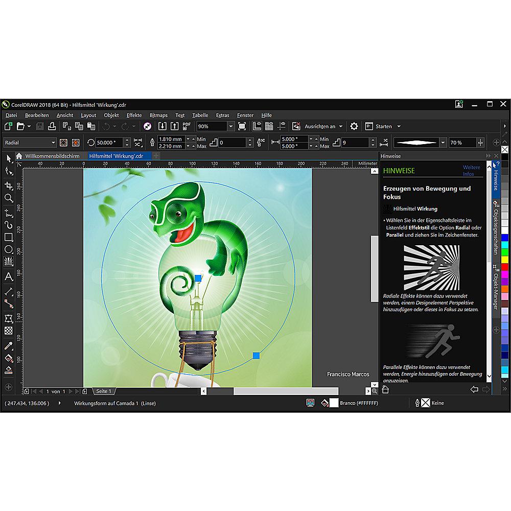 CorelDRAW Graphics Suite 2018 Upgrade Box, Englisch