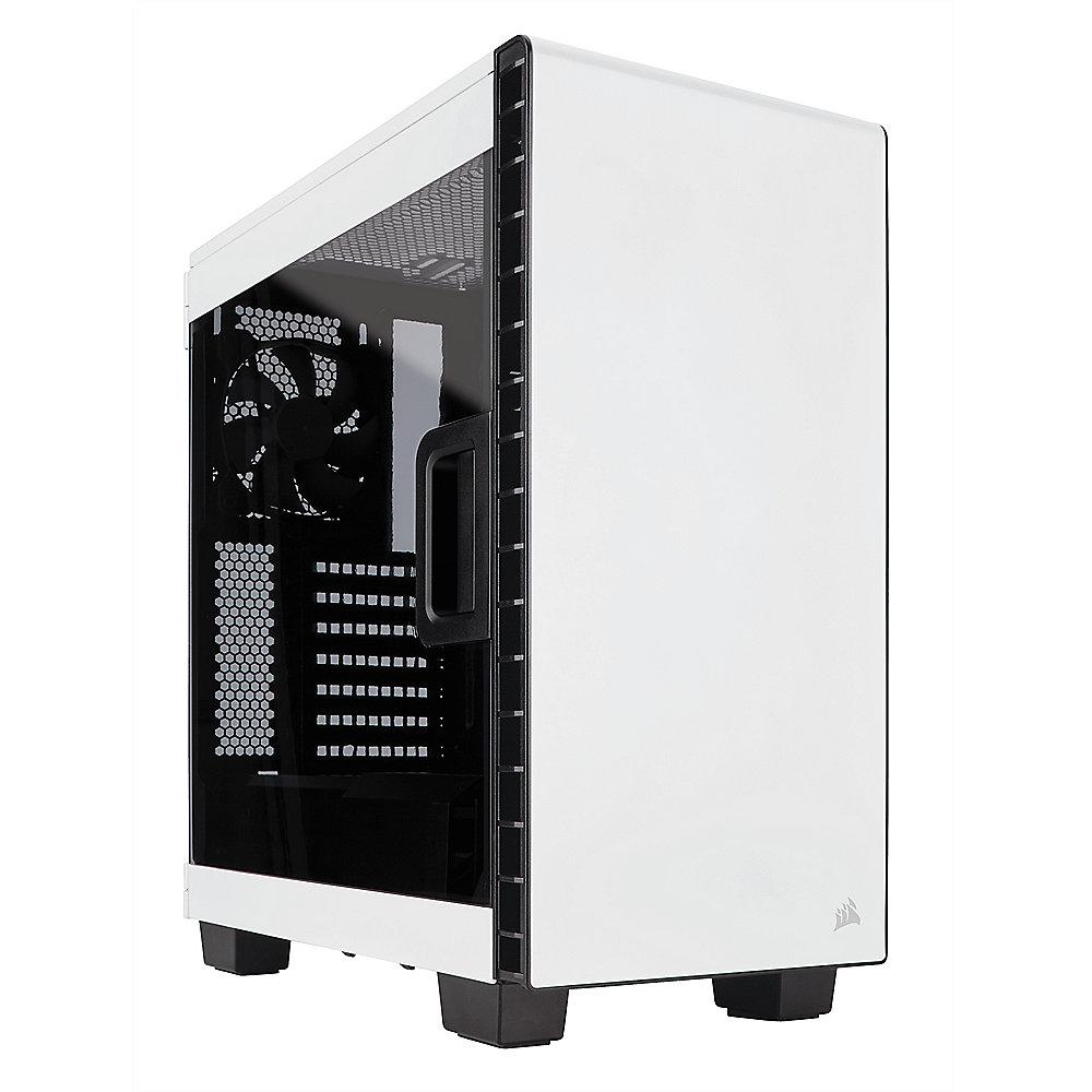 Corsair Carbide Clear 400C Weiß Midi Tower Gehäuse mit Seitenfenster