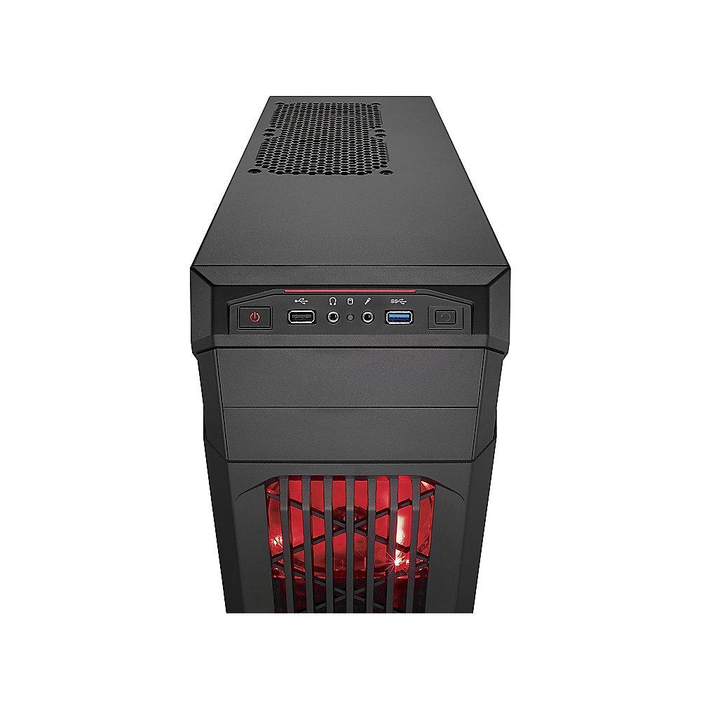 Corsair Carbide SPEC-01 Mid Tower Gaming Gehäuse mit roter LED schwarz (ohne NT), Corsair, Carbide, SPEC-01, Mid, Tower, Gaming, Gehäuse, roter, LED, schwarz, ohne, NT,