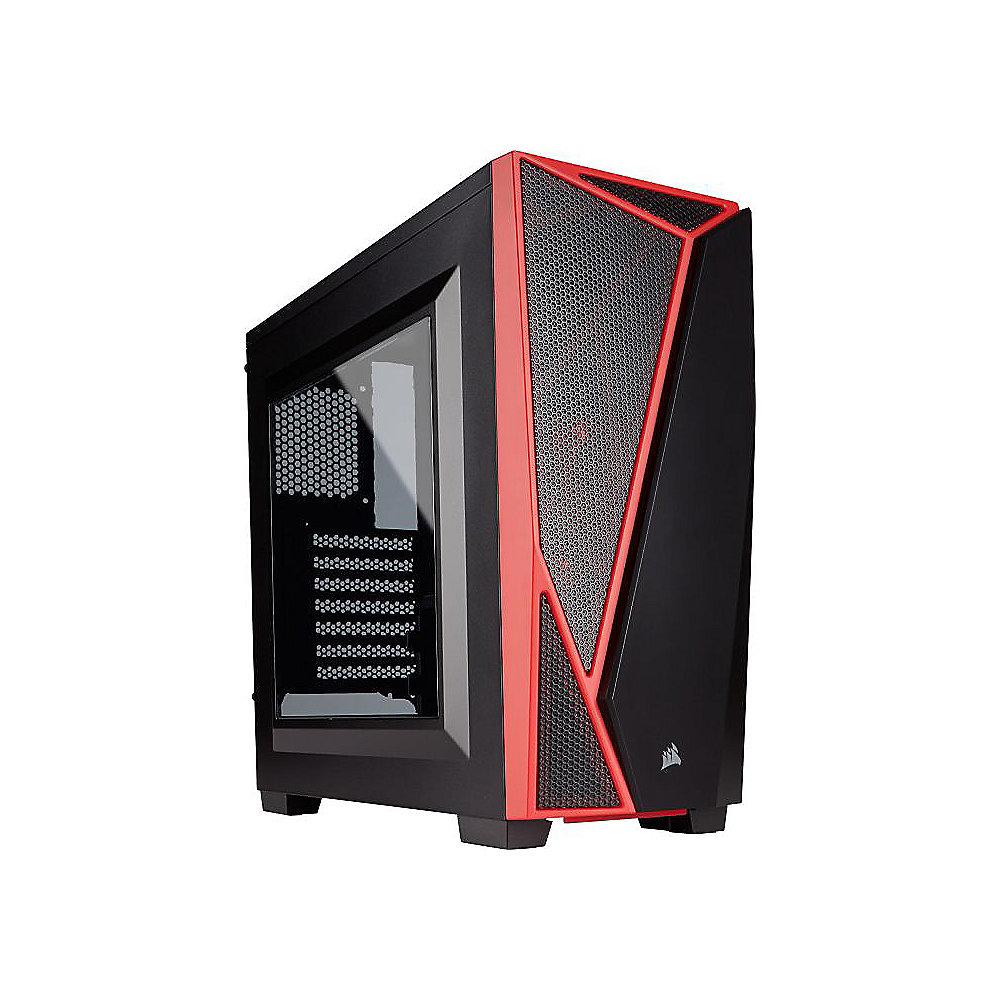 Corsair Carbide SPEC-04 LED Schwarz/Rot Midi Tower Gaming Gehäuse m. Fenster