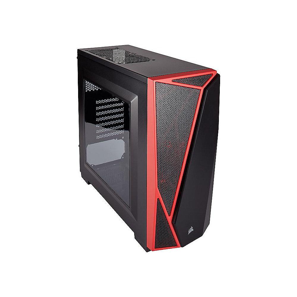 Corsair Carbide SPEC-04 LED Schwarz/Rot Midi Tower Gaming Gehäuse m. Fenster