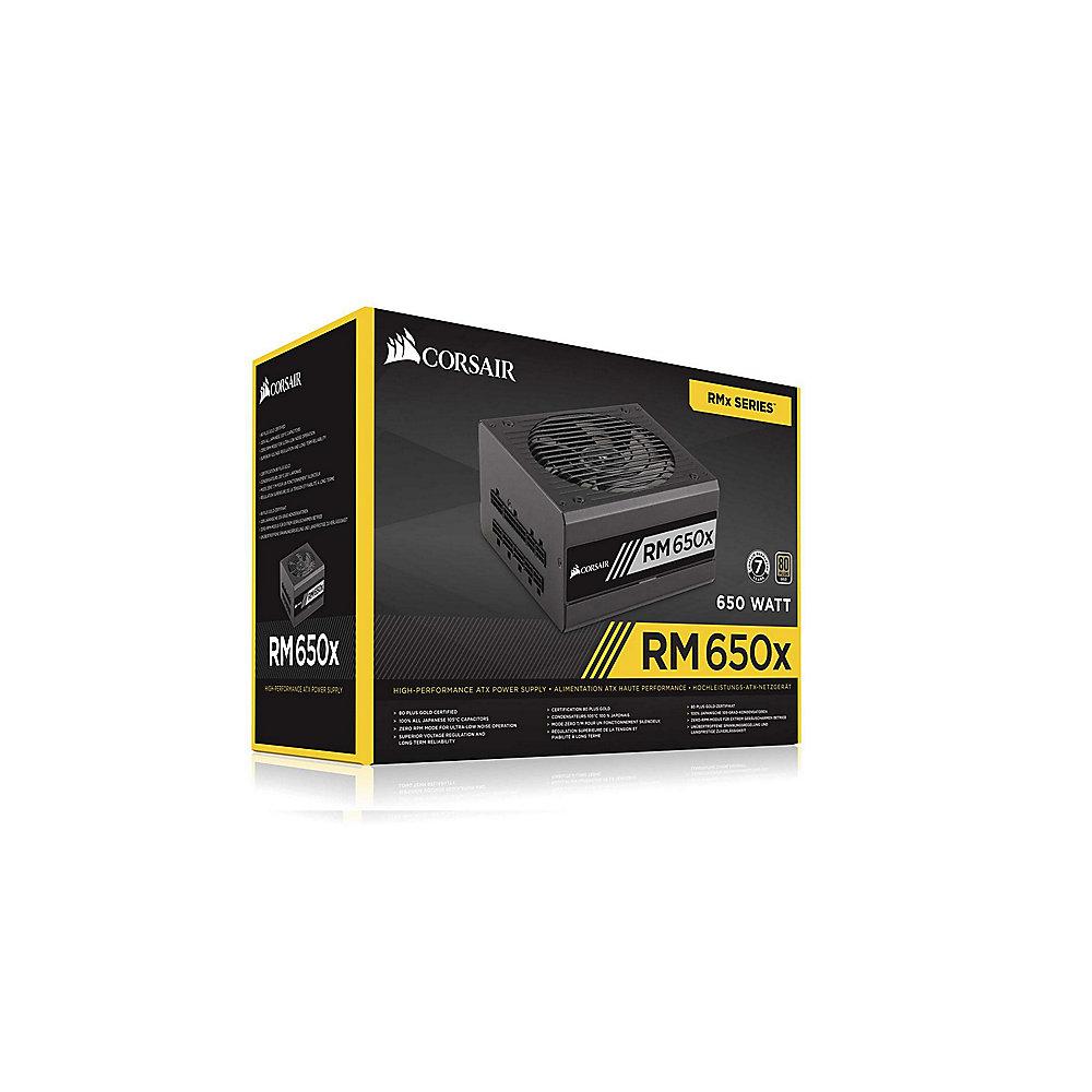 Corsair RMx Series RM650x V2 650 Watt Netzteil 80  Gold (modular) 140 mm Lüfter, Corsair, RMx, Series, RM650x, V2, 650, Watt, Netzteil, 80, Gold, modular, 140, mm, Lüfter