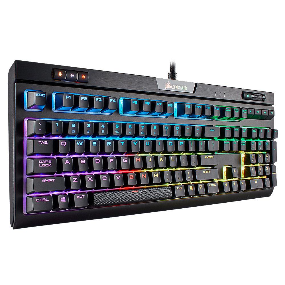 Corsair STRAFE RGB LED MK.2 mechanische Gaming Tastatur Cherry MX Silent schwarz, Corsair, STRAFE, RGB, LED, MK.2, mechanische, Gaming, Tastatur, Cherry, MX, Silent, schwarz