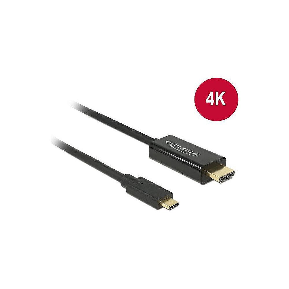 DeLOCK Adapterkabel 1m USB-C zu HDMI 4k 30Hz St./St. 85258 schwarz, DeLOCK, Adapterkabel, 1m, USB-C, HDMI, 4k, 30Hz, St./St., 85258, schwarz