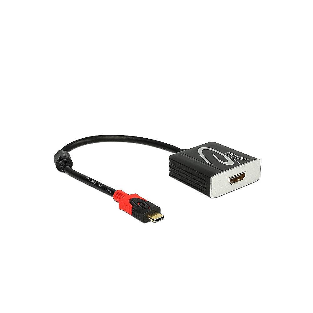 DeLOCK USB Typ-C Adapter zu HDMI 4k 30Hz St./Bu. 62729 schwarz