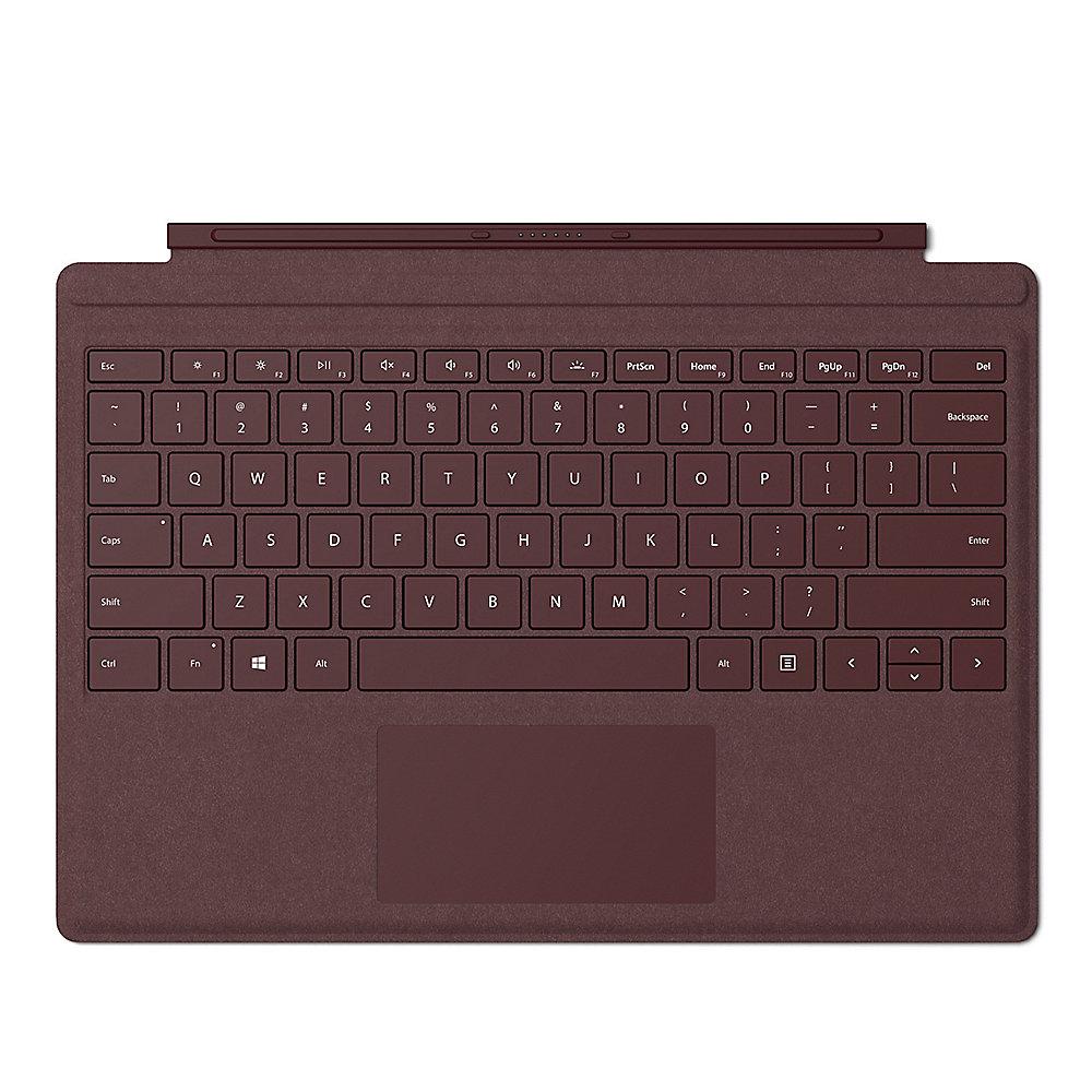 DEMO: Microsoft Surface Pro Signature Type Cover bordeaux rot, DEMO:, Microsoft, Surface, Pro, Signature, Type, Cover, bordeaux, rot