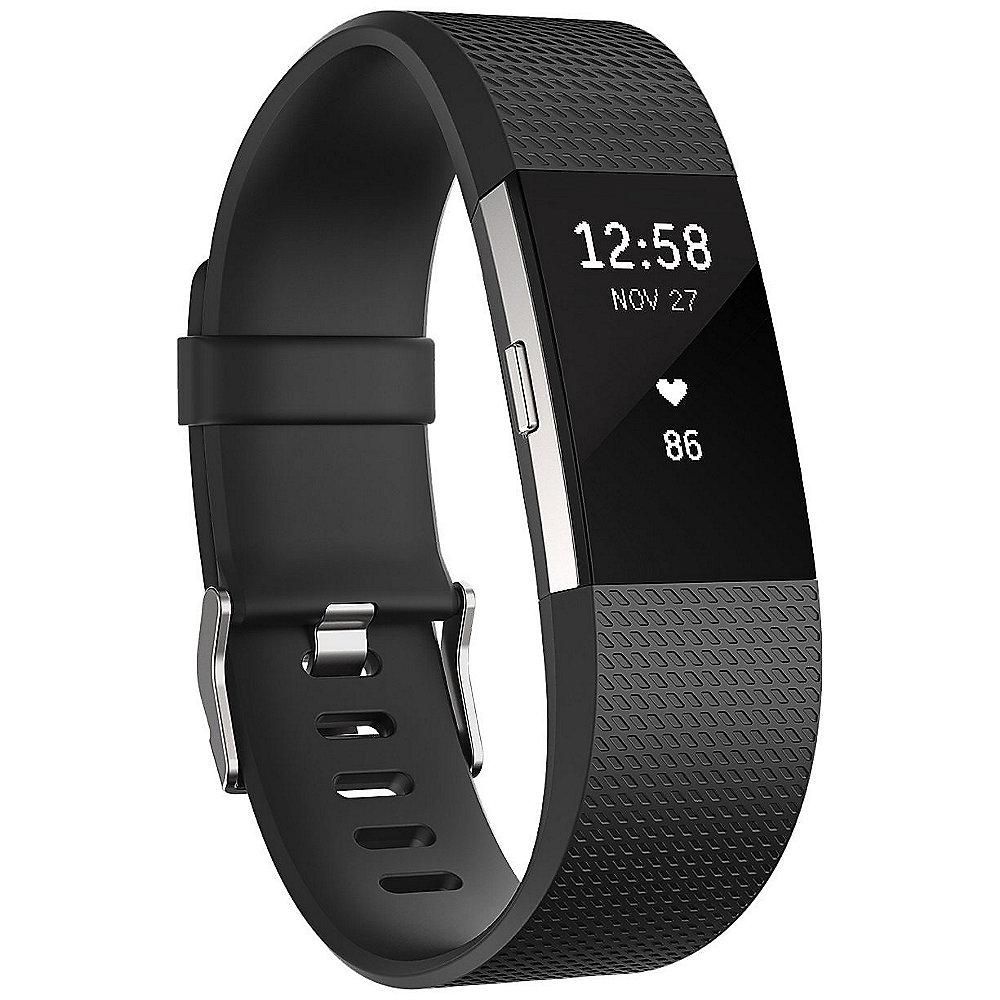 Fitbit Charge 2 Armband zur Herzfrequenz- und Fitnessaufzeichnung schwarz small, Fitbit, Charge, 2, Armband, zur, Herzfrequenz-, Fitnessaufzeichnung, schwarz, small