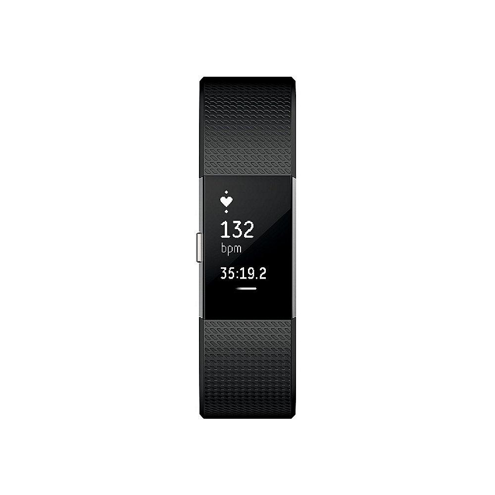 Fitbit Charge 2 Armband zur Herzfrequenz- und Fitnessaufzeichnung schwarz small, Fitbit, Charge, 2, Armband, zur, Herzfrequenz-, Fitnessaufzeichnung, schwarz, small