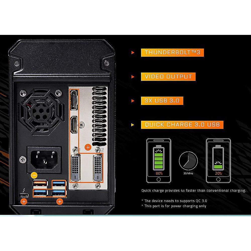 Gigabyte AORUS GTX 1070 Gaming Box, Thunderbolt 3, 2xDVI/HDMI/DP