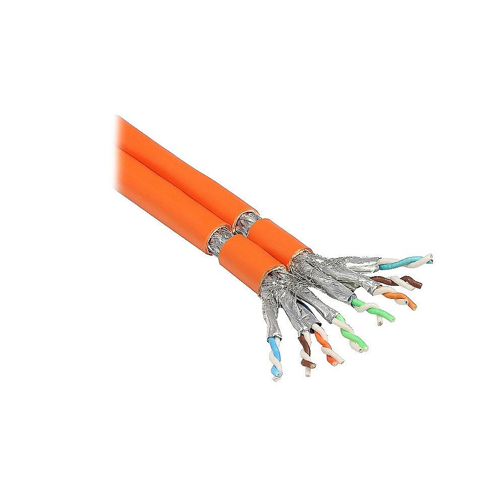 Good Connections Verlegekabel Cat.7 S/FTP PiMF 2x4P Duplex orange 25m