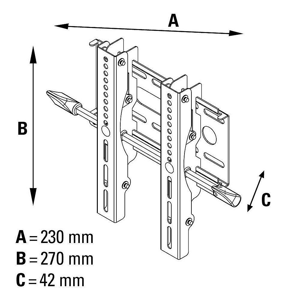 Hama TV-Wandhalterung MOTION, 3 Sterne, M, VESA bis 200x200 mm, Weiß, Hama, TV-Wandhalterung, MOTION, 3, Sterne, M, VESA, bis, 200x200, mm, Weiß