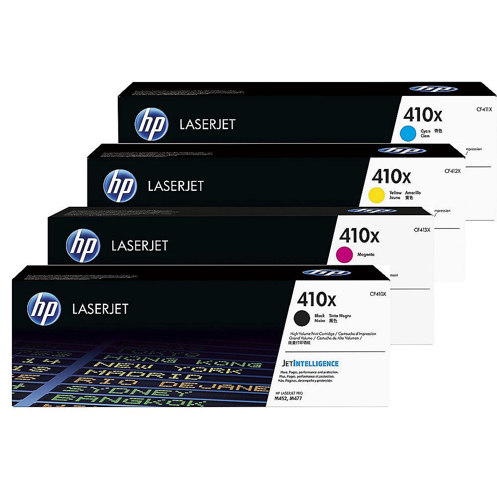 HP Original Tonerkassetten XL 410X schwarz magenta cyan gelb Multipack