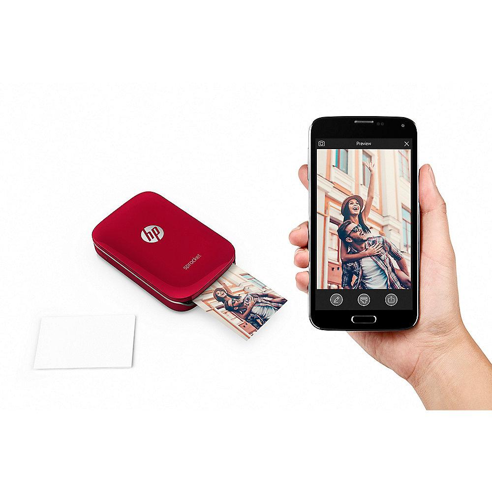HP Sprocket mobiler Fotodrucker rot