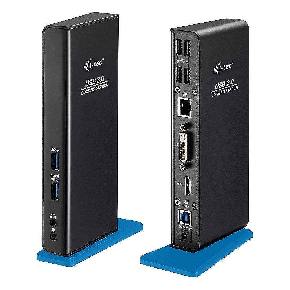 i-tec USB 3.0 Dual Docking Station HDMI/ DVI Full HD  2048x1152 Gigabit Ethernet, i-tec, USB, 3.0, Dual, Docking, Station, HDMI/, DVI, Full, HD, 2048x1152, Gigabit, Ethernet