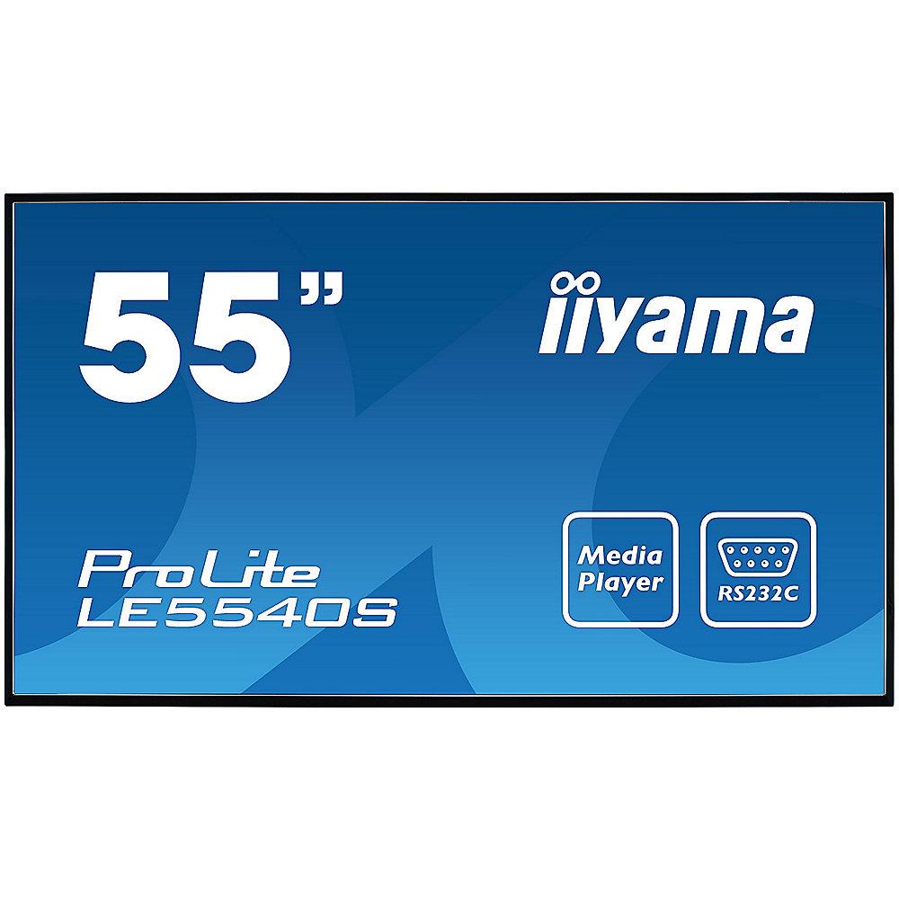 Iiyama ProLite LE5540S-B1 139cm(55zoll)FullHD Großformat-Display, USB Mediaplay, *Iiyama, ProLite, LE5540S-B1, 139cm, 55zoll, FullHD, Großformat-Display, USB, Mediaplay