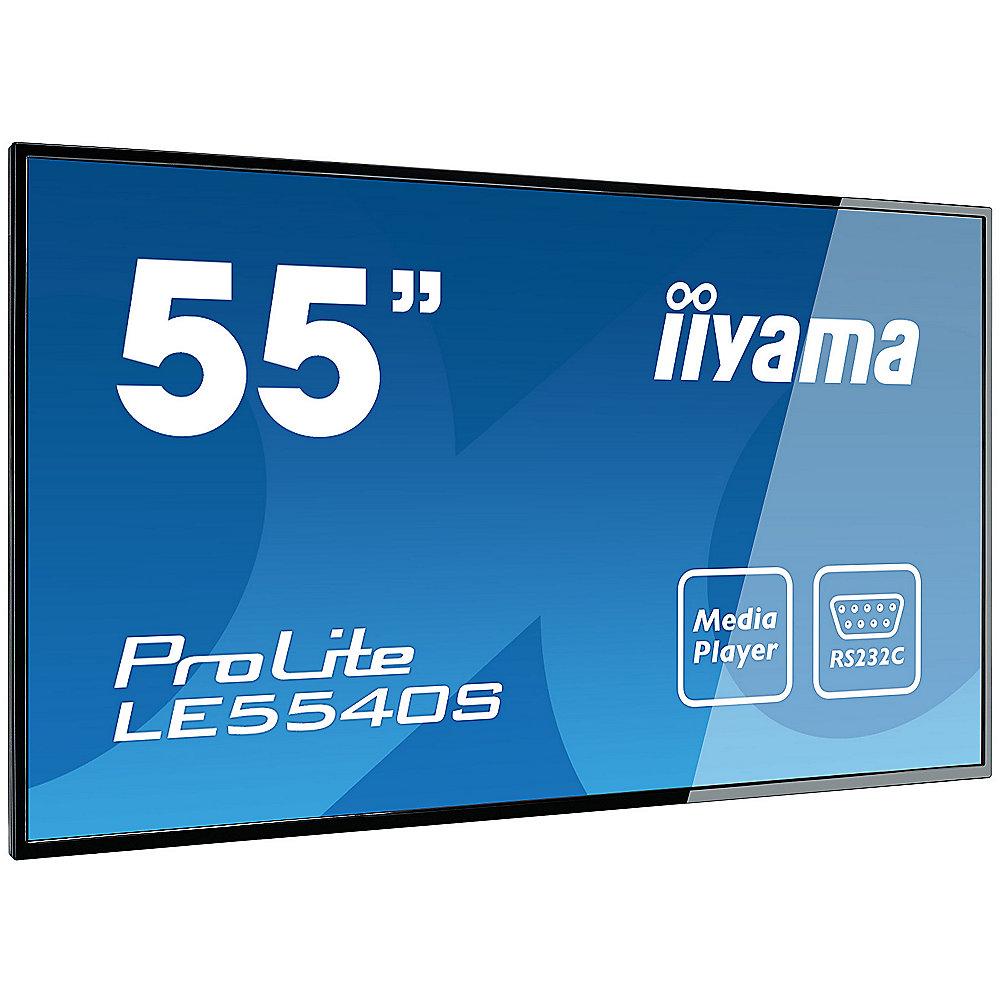 Iiyama ProLite LE5540S-B1 139cm(55zoll)FullHD Großformat-Display, USB Mediaplay, *Iiyama, ProLite, LE5540S-B1, 139cm, 55zoll, FullHD, Großformat-Display, USB, Mediaplay