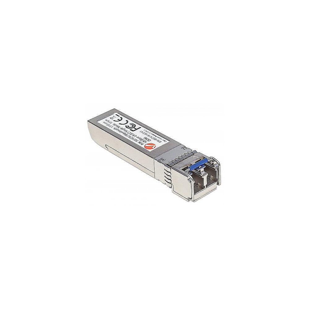 Intellinet 10Gigabit SFP  Mini-GBIC Transceiver für LWL-Kabel Singlemode 10km