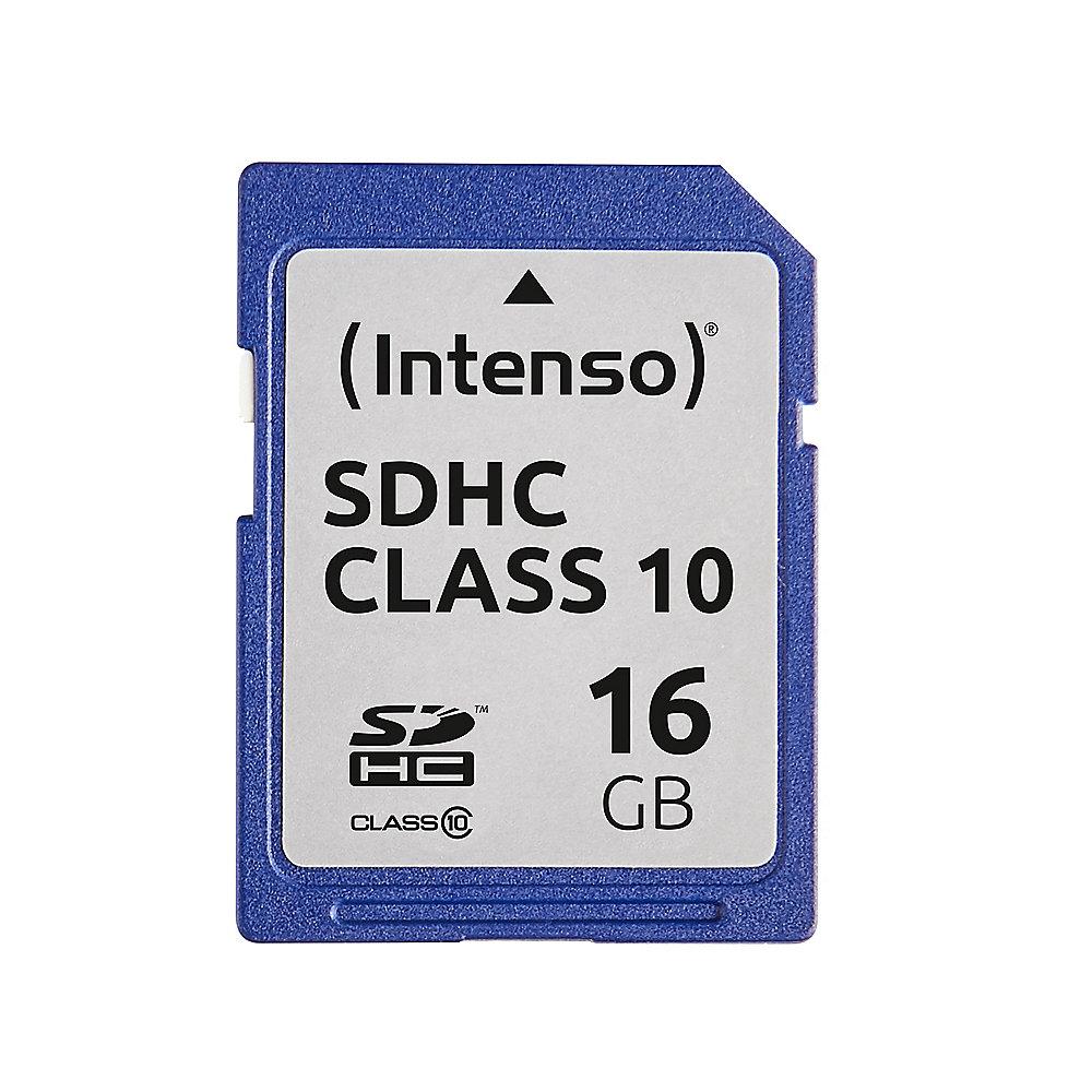 Intenso 16 GB SDHC Speicherkarte (40 MB/s, Class 10), Intenso, 16, GB, SDHC, Speicherkarte, 40, MB/s, Class, 10,