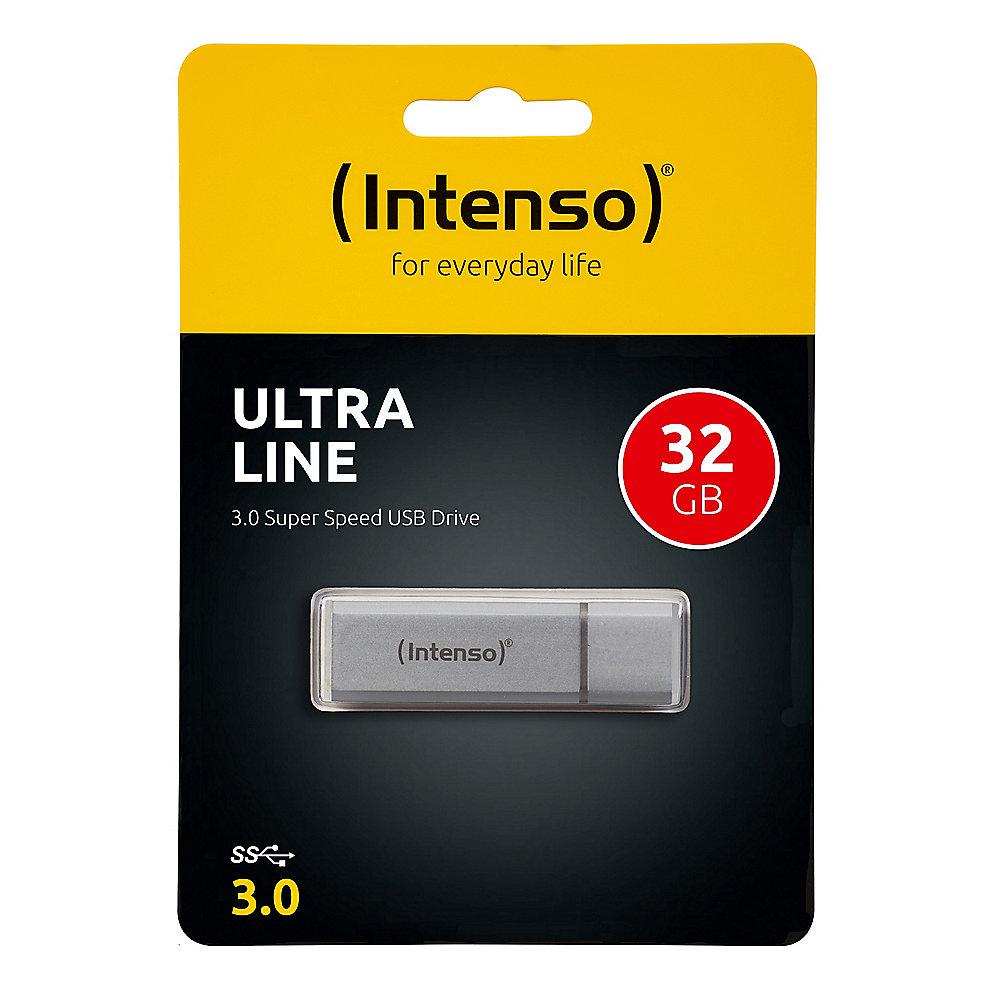 Intenso 32GB Ultra Line USB 3.0 Stick silber Aluminium, Intenso, 32GB, Ultra, Line, USB, 3.0, Stick, silber, Aluminium