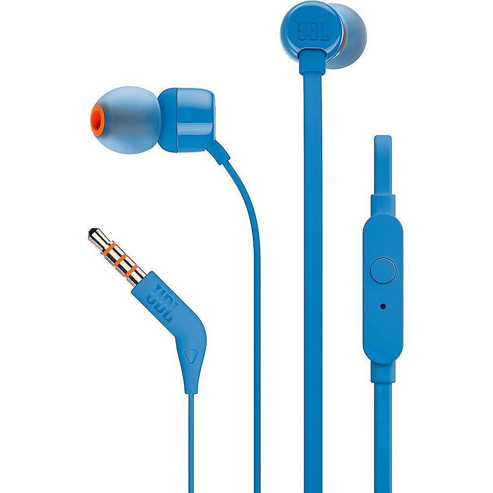 JBL T110 Blau - In Ear-Kopfhörer mit Mikrofon