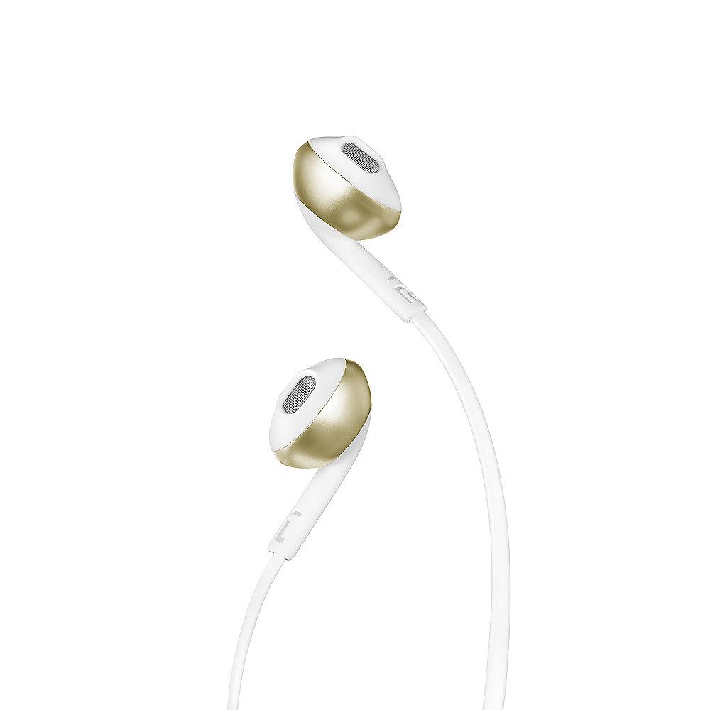JBL T205 Gold - In Ear-Kopfhörer mit Mikrofon, JBL, T205, Gold, Ear-Kopfhörer, Mikrofon