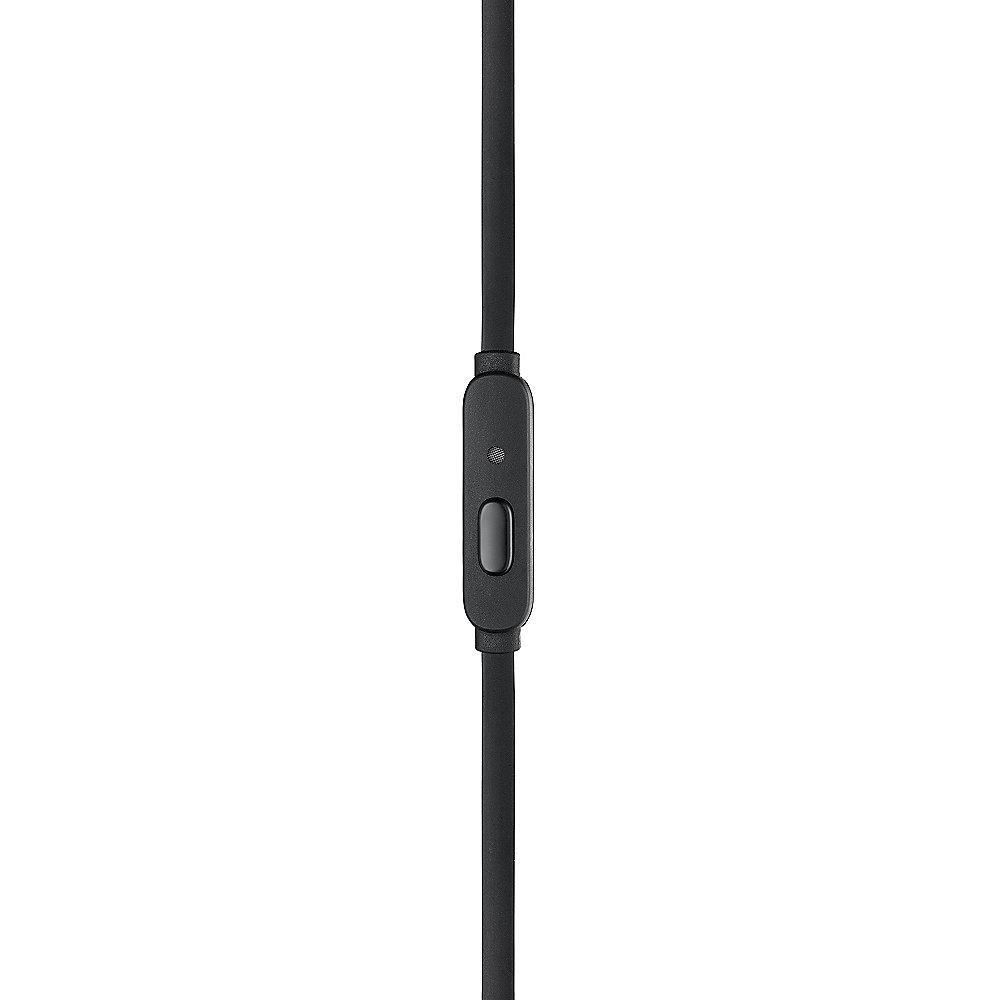 JBL T205 Schwarz - In Ear-Kopfhörer mit Mikrofon, JBL, T205, Schwarz, Ear-Kopfhörer, Mikrofon